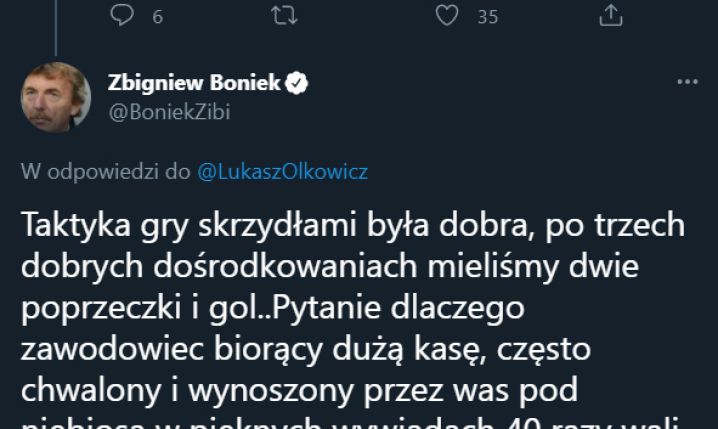 Boniek OSTRO o piłkarzu reprezentacji Polski!